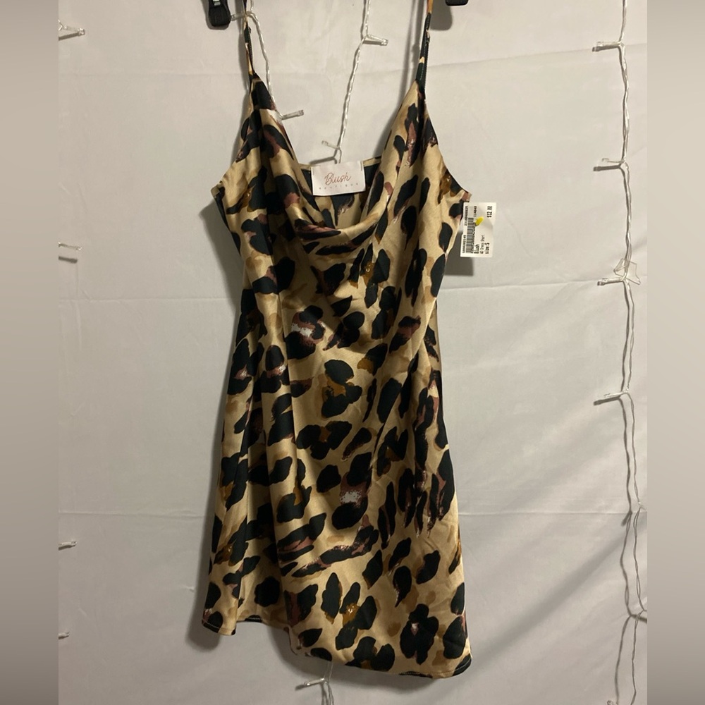 Blush Animal Print Mini Dress - Picture 3 of 5